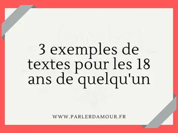 Textes Anniversaire 18 Ans 3 Textes Positifs Pour Les 18 Ans Parler D Amour