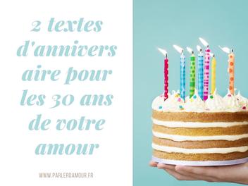 10 Textes D Anniversaire Pour Les 30 Ans L Age Adulte Parler D Amour