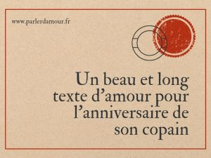 Long Texte Amour Anniversaire Parler D Amour