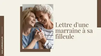 Lettre D Une Marraine A Sa Filleule Parler D Amour