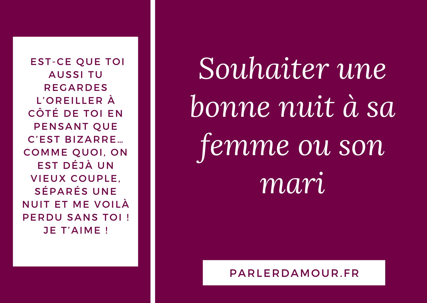 message d'amour pour souhaiter bonne nuit a son. mari