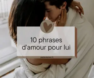 phrase d'amour pour lui