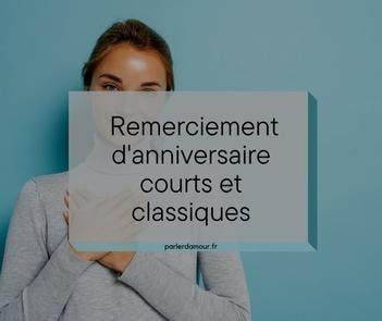 Remerciement D Anniversaire 100 Messages Originaux